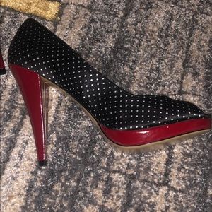 Richh Blk and Wht Polka-Steve Madden, Sz 10–BN